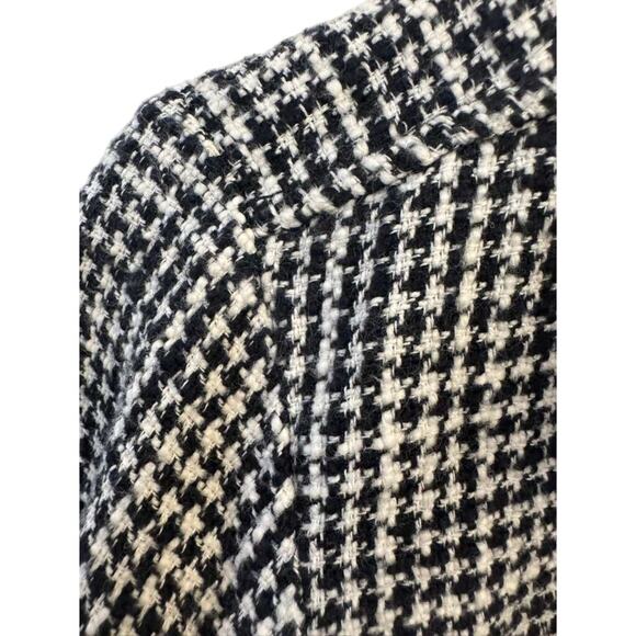 Vtg Abercrombie & Fitch Houndstooth Button Down Shacket Womens M Classic Preppy - Picture 4 of 10